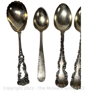 Fourteen (14) Pieces of Sterling Silver Flatware, Some Made by Henderson.  588 grams. 