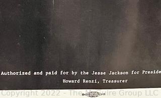 12 x 13 3/4" 1988 Presidential Campaign Poster of Jesse Jackson