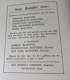 Book: "Maine Beautiful" by Wallace Nutting.  Illustrated.  The Plimpton Press 1924.  Published by The Old America Co. 