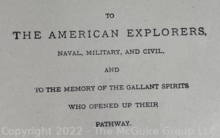 Book: " American Explorations in The Ice Zones" by J.E. Nourse, USN. Published by B.B. Russell. Boston. Illustrated 1884