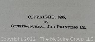 Book: "Memoirs of Stonewall Jackson by His Widow, Mary Anna Jackson. Illustrated. Published by The Prentice Press. 1895