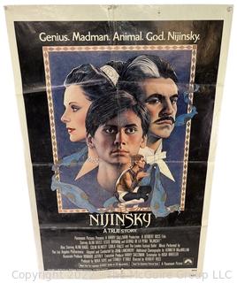 27 x 41" Paramount Pictures Promotional Paper Broadside of the 1970 Movie "Nijinsky" Starring Alan Bates and Leslie Browne