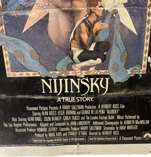 27 x 41" Paramount Pictures Promotional Paper Broadside of the 1970 Movie "Nijinsky" Starring Alan Bates and Leslie Browne