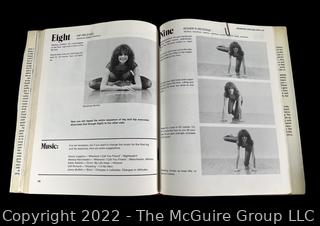 (6) Books including two small leatherbound volumes (only 1 shown) and Jane Fonda's Workout Book