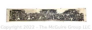 16 x 44"W B&W Photo of the 1914 Outing of the Essex County Board of Trade Club Membership, Merrimac Valley Country Club, Methuen, Mass.  