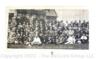 16 x 44"W B&W Photo of the 1914 Outing of the Essex County Board of Trade Club Membership, Merrimac Valley Country Club, Methuen, Mass.  