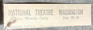 Vintage Theatre Ephemera from Broadway and The National Theatre WDC