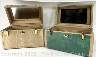 Two (2) Samsonite Vintage Travel Luggage Train Cases