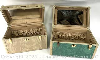 Two (2) Samsonite Vintage Travel Luggage Train Cases