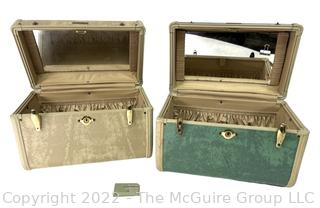 Two (2) Samsonite Vintage Travel Luggage Train Cases