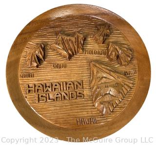 Tiki Hawaiian Islands Souvenir Wooden Hand-Carved Plaque