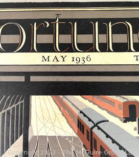 Fortune Magazine May 1936 Cover Art By John A. Cook and Article on Pennsylvania Railroad