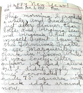 1917 Personal Diary of Katherine Wicks, Newark, New Jersey