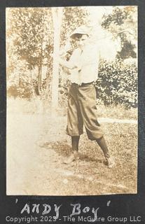 Early 20th Century Family Photo Scrapbook - Includes Photos of Clergy, European Village Scenes, Farm Life, and More