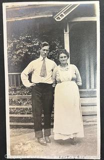 Early 20th Century Family Photo Scrapbook - Includes Photos of Clergy, European Village Scenes, Farm Life, and More