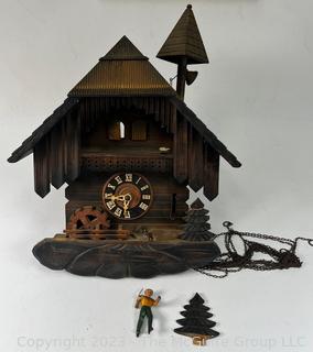 German Chalet Mechanical Cuckoo Clock.  Needs Repair. 