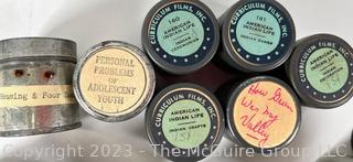 Vintage Educational Filmstrips in Canisters  