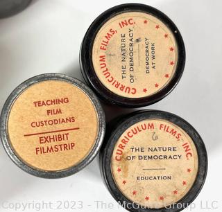 Vintage Educational Filmstrips in Canisters  