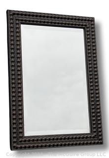 Wood Framed Wall Mount Mirror.  14" x 20".