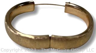 Russel Gold Filled Hinged Bangle Bracelet 