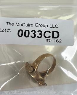 14k Yellow Gold Regency Wind Up Watch Ring.  10 grams total weight. 