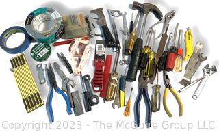 Group of Hand Tools and Supplies