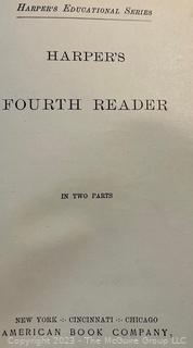 Three (3) Antique School Readers, 19th Century