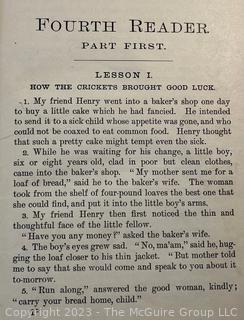 Three (3) Antique School Readers, 19th Century