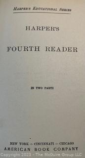 Three (3) Antique School Readers, 19th Century