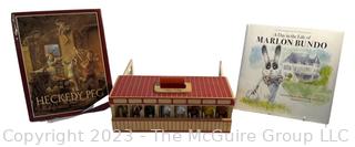 Children's Books and Horse Stable Toy