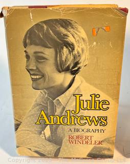 Four (4) Books on Movie Stars Including Gloria Swanson, Julie Andrews, Bette Davis and Richard Chamberlain