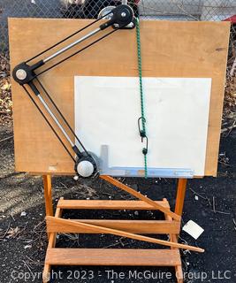 Drafting Table with Machine Table Arm