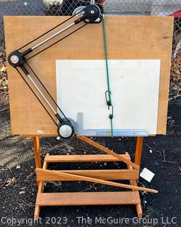 Drafting Table with Machine Table Arm