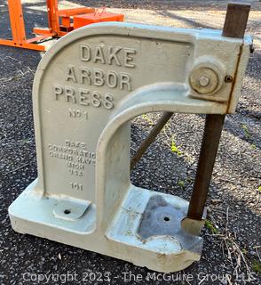 Dake Arbor Single Leverage Press Nº 0, 1-1/2 TON 