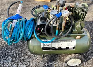 Sears 106175780 Twin Cylinder Portable Air Compressor 