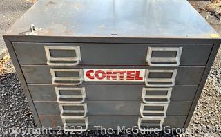 Industrial 5 Drawer Steel Filing Cabinet 