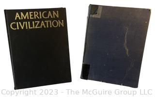 Two (2) Large Format Coffee Table Books - American Civilization and Cities of Destiny