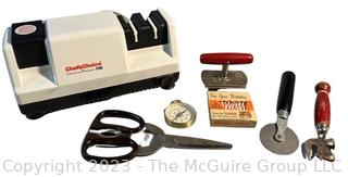 Electric Knife Sharpener, Compass and Kitchen Tools