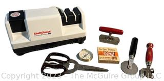 Electric Knife Sharpener, Compass and Kitchen Tools