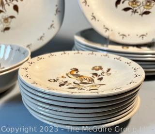 Set Of Staffordshire Sun Up By Johnson Brothers Porcelain China Dinnerware.