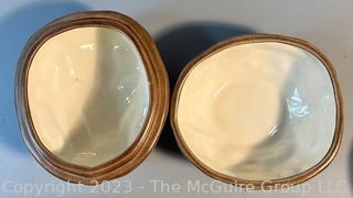 Group of Porcelain Cups, Mugs and Walnut Shaped Dish