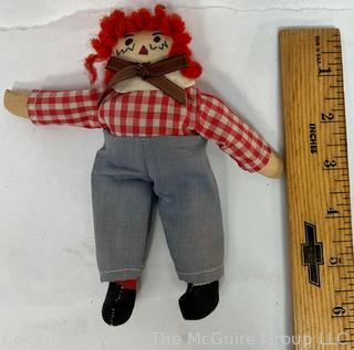 Four (4) Vintage Raggedy Ann & Andy Dolls, Two 26" Tall.  