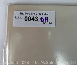 Vinyl Record Album: "The Beatles" White Album on White Vinyl Double Album with Four (4) Pictures of Band Members and Poster. Capitol Records 1978. Discoloration to both records SN# SEBX-4-11841