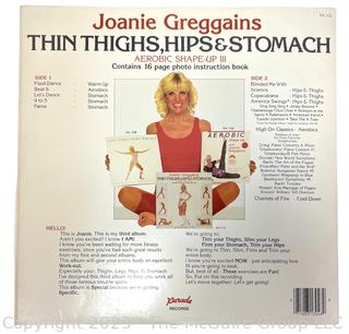 Vinyl Record Album: Joanie Greggains "Thin Thighs, Hips & Stomach Aerobic Shape Up III, Globe Records, 1983