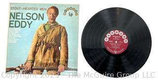 Vinyl Record Album: Nelson Eddy, "Stout-Hearted Men" Harmony Records. 1958.