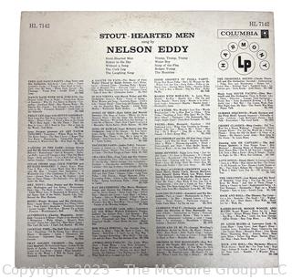 Vinyl Record Album: Nelson Eddy, "Stout-Hearted Men" Harmony Records. 1958.