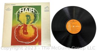 Vinyl Record Album: Hair (Original Broadway Cast), "Aquarius/Hair" 1969.