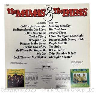 Vinyl Record Album: The Mamas & The Papas, "20 Greatest Hits", 1977.