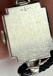 Rensie 14K Art Deco White Gold Ladies Watch (Was 1008CD)