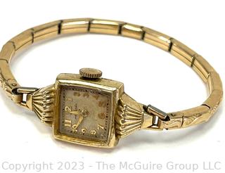 Hamilton Yellow Gold Vintage Women's 14K Watch 